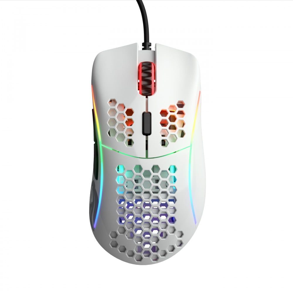 Glorious Model D (Glossy White) Extreme Lightweight Ergonomic Gaming Mouse 69G