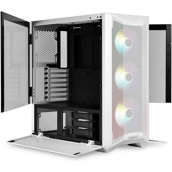 LIAN LI LANCOOL II MESH RGB White LAN2MRS Tempered Glass ATX Gaming Case -White