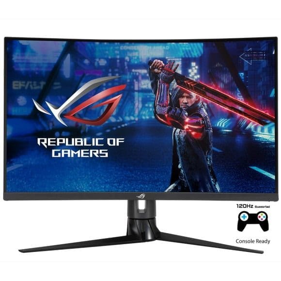 Asus ROG Strix XG32VC Gaming Monitor – 31.5 inch WQHD (2560 x 1440), 170Hz (Above 144Hz), 1ms MPRT, Extreme Low Motion Blur Sync, 125% sRGB, FreeSync Premium Pro, DisplayHDR™ 400