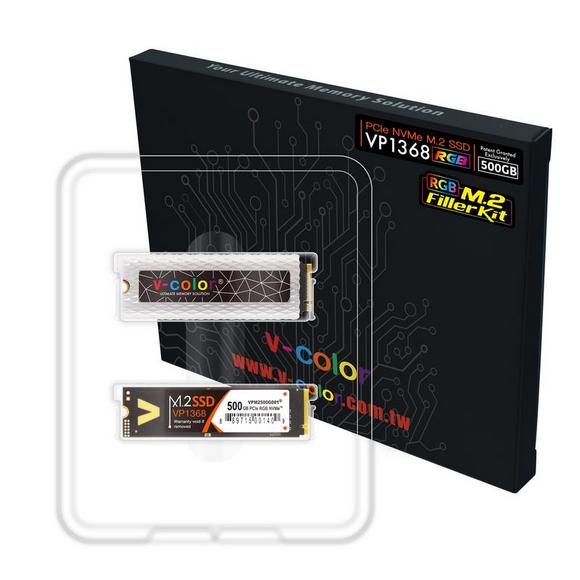 V-Color 500GB NVMe PCIe M.2 RGB SSD