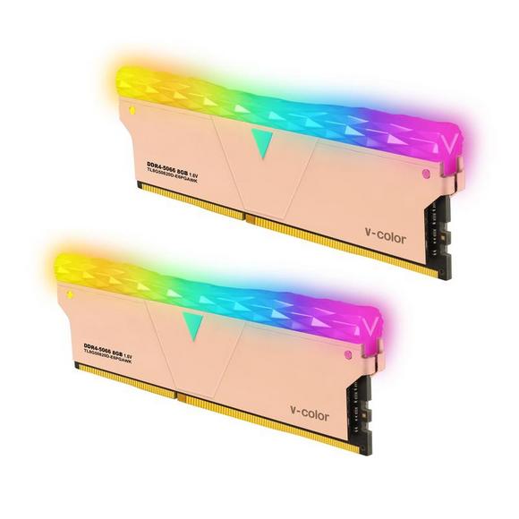 V-Color Golden Armis Prism Pro RGB 16GB(8GBx2)DDR4 DRAM 5066MHz CL20 Overclocking Memory