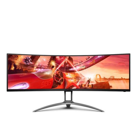 AOC AG493UCX2 super ultra-wide 49 Inch display is an amazing 5120 pixels wide 2K monitors 120Hz 1ms
