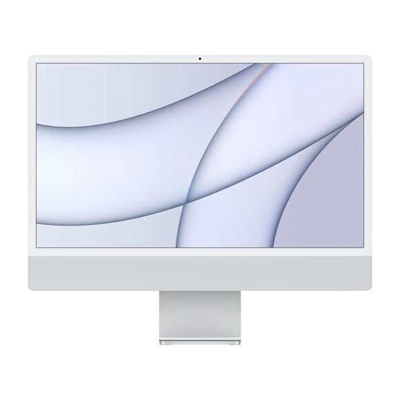 Apple 24 Inch iMac MGPD3 with M1 Chip Mid 8-Core 2021,4480 x 2520 Retina Display 16GB 512GB SSD 2 x Thunderbolt Silver (Open Box)