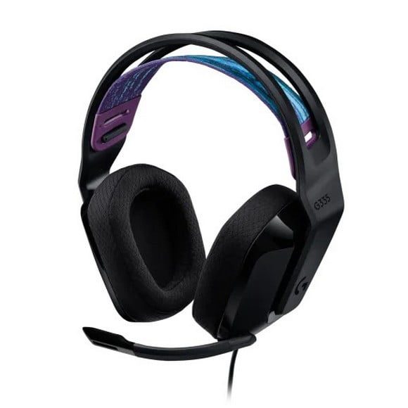 Logitech G335 Wired Stereo Gaming Headset for PC, PS 4/5,Xbox One, Xbox Series X|S, & Nintendo Switch with Flip to Mute Microphone - Black