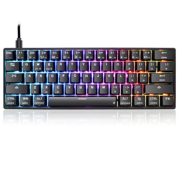 Skyloong SK61s Black (Red Switches) Mechanical Wireless Bluetooth Keyboard