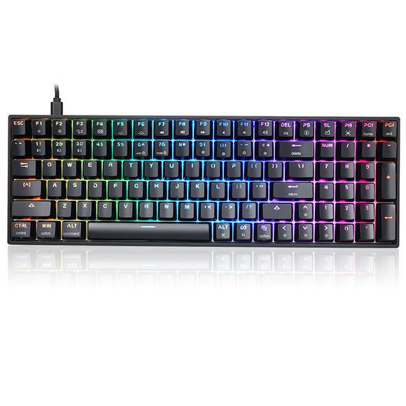Skyloong SK96S Black (Brown Switches) Mechanical Wireless Bluetooth Keyboard