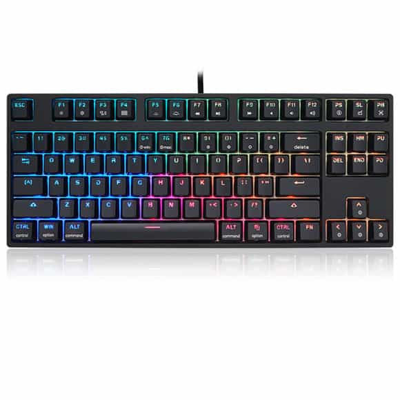 Skyloong SK87s Black (Brown Switches) Mechanical Wireless Bluetooth Keyboard