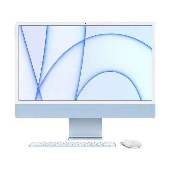 Apple IMac MGPL3 M1 8GB 512GB 24inches 4.5k Retina M1 Chip 8-Core CPU & 8-Core GPU 8GB Ram 256GB Storage Blue