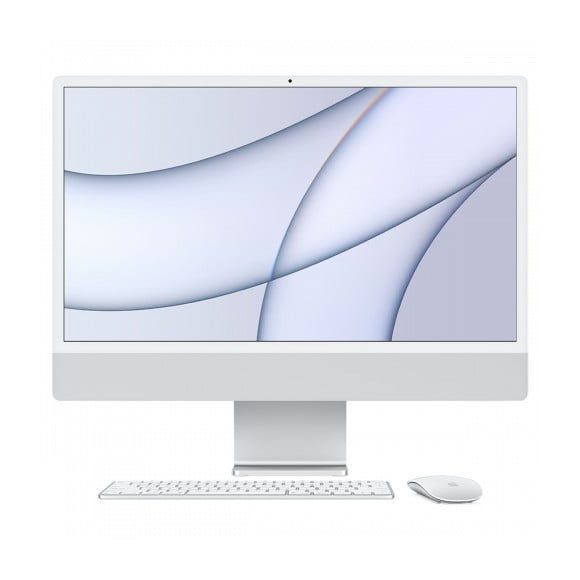 Apple IMac Z12R001DK CTO - Apple M1 Chip With 8-Cores GPU 16GB 1TB SSD 24 Inch 4.5K Retina Display 8 Core GPU Magic Mouse & Keyboard Included Mac OS Silver