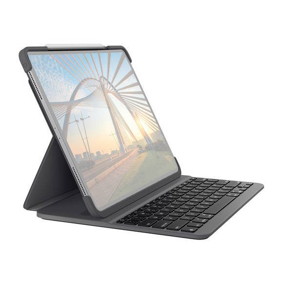 Logitech Slim Folio Pro Backlit Keyboard Case with Bluetooth for iPad Pro 12.9-inch (3rd & 4th Gen)