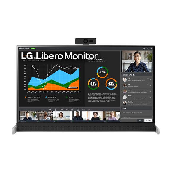 LG 27BQ70QC-S 27 Inch WQHD LCD 16:9 Black 27 Inch Class In-plane Switching (IPS) Technology - 2560 x 1440 - 16.7 Million Colors 350 Nit 5 ms 60Hz Refresh Rate HDMI Libero Monitor
