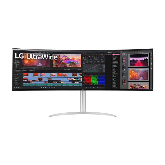 LG 49WQ95C-W 49 Inch 5120 x 1440 144 Hz NVIDIA G-Sync™ NVIDIA G-SYNC Compatible; RADEON FreeSync™ FreeSync Premium Pro Curved Gaming Monitor