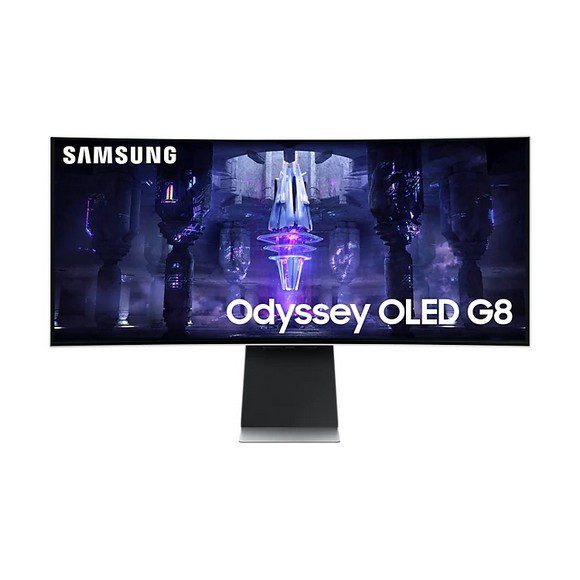 Samsung Odyssey G8 34 Inch LS34BG850 OLED 3440x1440 Resolution 0.1ms 175Hz Smart Gaming Monitor