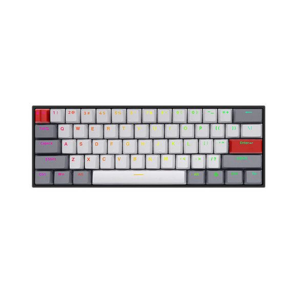 Skyloong SK61s Classic Ratro (Brown Switches) Mechanical Wireless Bluetooth Keyboard