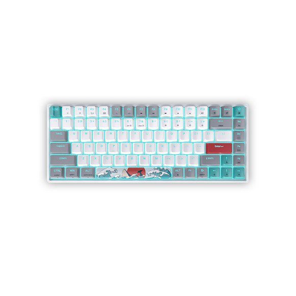 Skyloong SK84s Coral Sea (Yellow Switches) Mechanical Wireless Bluetooth Keyboard