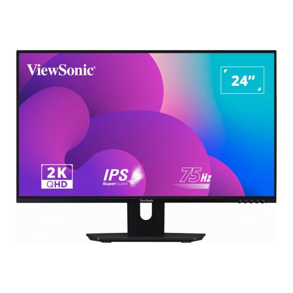 ViewSonic VX2480-2K-SHD 24 Inch 2K QHD SuperClear® IPS 75Hz Monitor