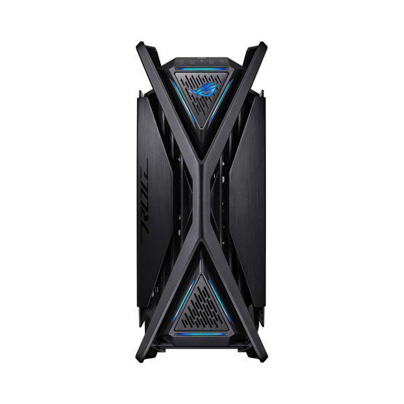 Asus ROG Hyperion GR701 E-ATX 420 mm dual radiator support, four 140 mm fans, metal GPU holder, component storage, ARGB fan hub, 60W Fast Charging Gaming Case