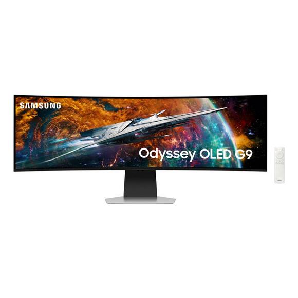 Samsung Odyssey G9 49 Inch LS49CG954SMXUE G95SC Series OLED Curved Smart 240Hz, 0.03ms, Dual QHD, Neo Quantum Processor Pro, DisplayHDR 400, AMD FreeSync Premium Pro, Gaming Hub Gaming Monitor