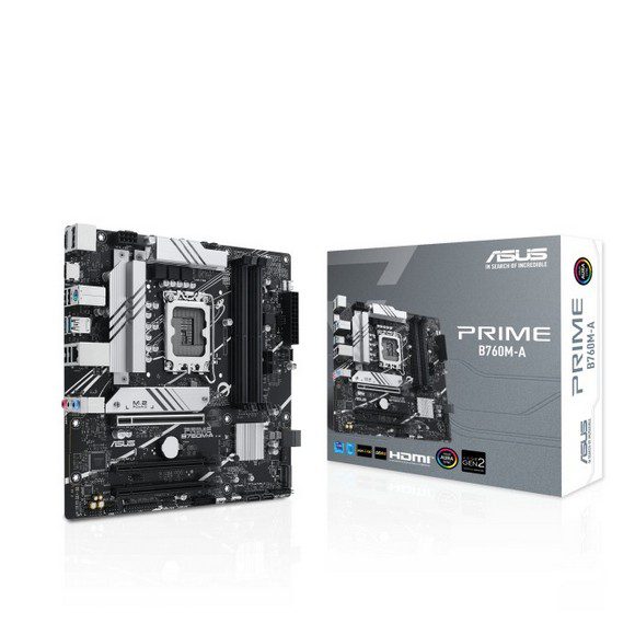 ASUS PRIME B760M-A LGA 1700 Micro-ATX Motherboard