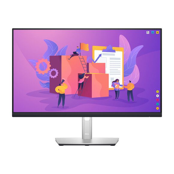 Dell P2422H 23.8 Inch FHD IPS Resolution, 1920x1080, Refresh rate 60hz HDMI, DisplayPort, VGA, USB Hub, Original Stand Height Adjustable (Used)