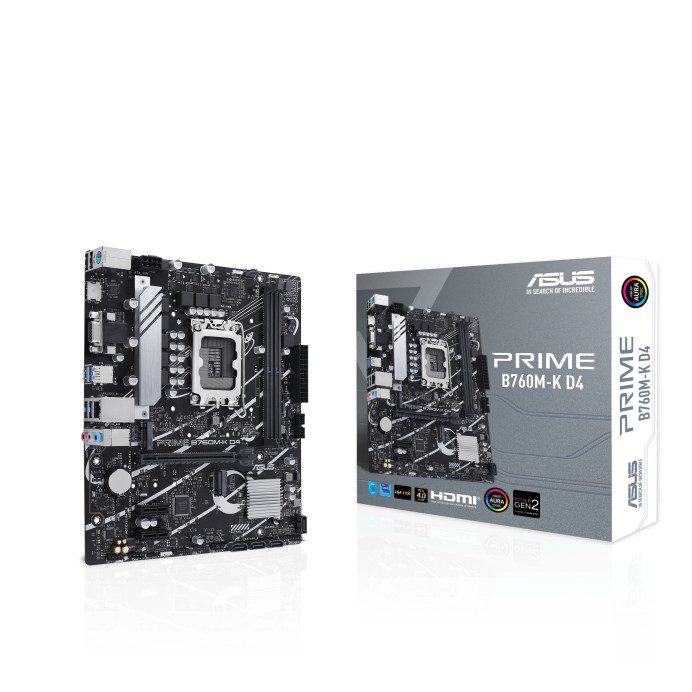 ASUS Prime B760M-K D4, LGA 1700 mATX Motherboard