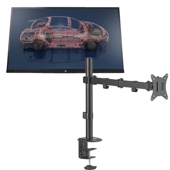 HP z24n G2 24inch IPS Monitor with type C (Used) With MXG BMA-12P Single Monitor Arm
