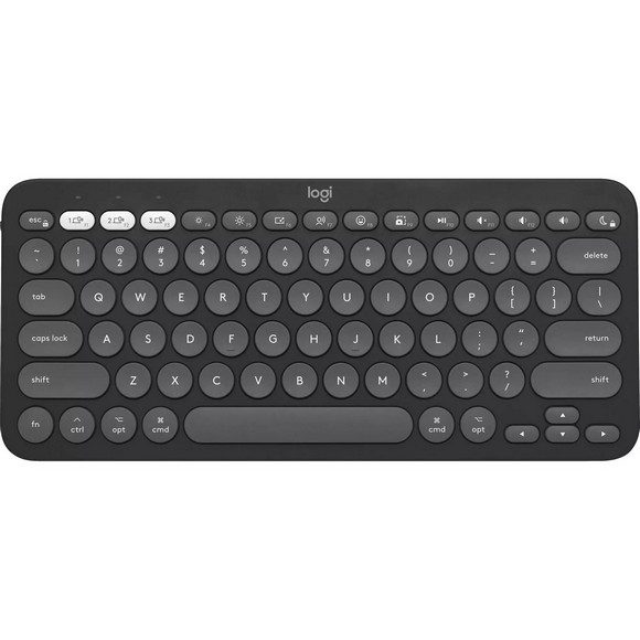 Logitech PEBBLE KEYS 2 K380S Bluetooth Wireless Keyboard Tonal Graphite 920-011753