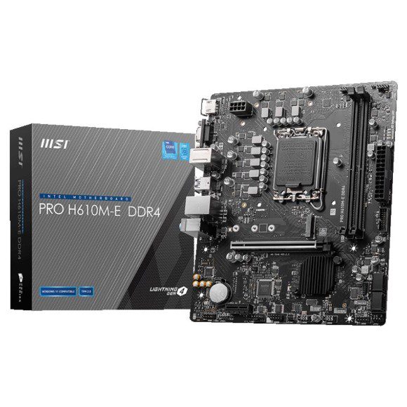 MSI PRO H610M-E DDR4 LGA 1700 Motherboard
