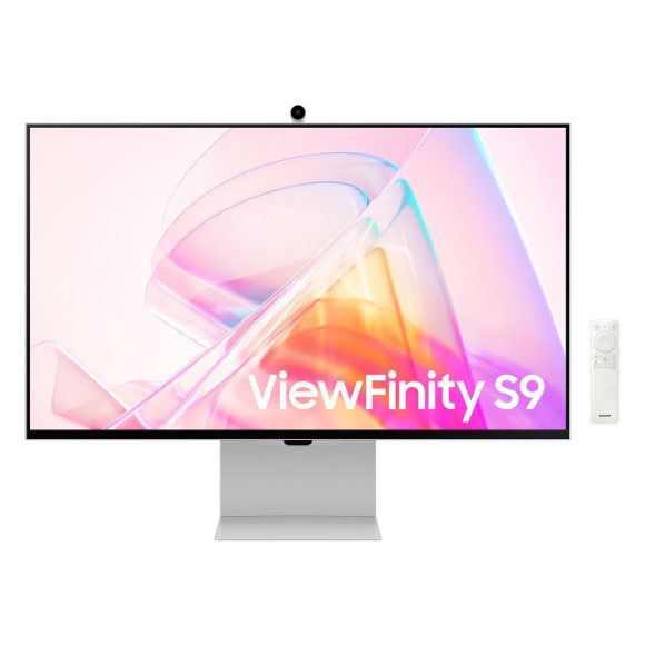 Samsung S9 27 Inch LS27C902PAMXUE ViewFinity 5K IPS with Matte Display, Ergonomic Stand and SlimFit Camera Smart Monitor