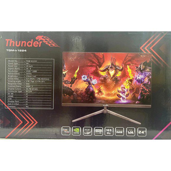 Thunder TGM-K1224 24 Inch 165hz VA Panel Gaming Monitor
