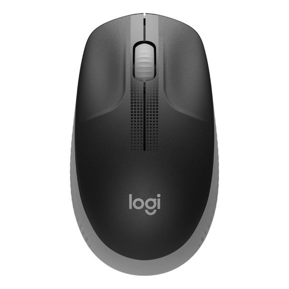 Logitech M190 Full-Size Wireless Mouse (Mid-Gray) 910-005913