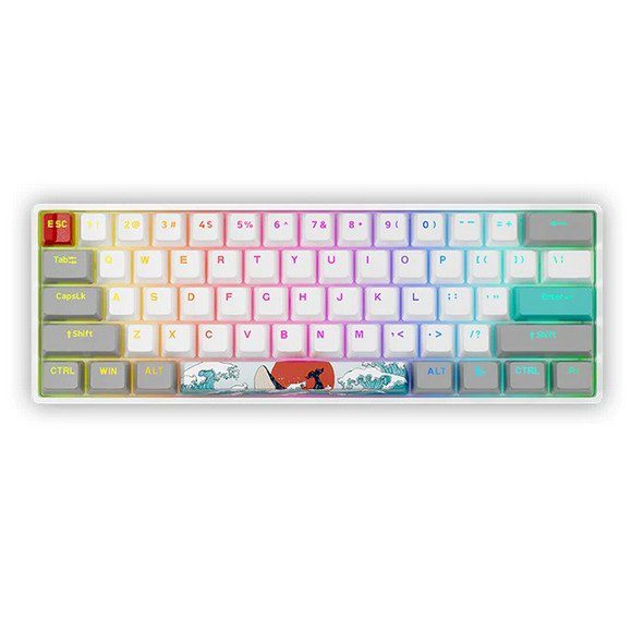 Skyloong SK61s Coral Sea (GlacierSwitches) Mechanical Wireless Bluetooth Keyboard