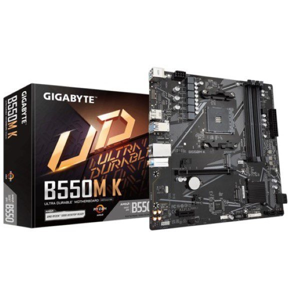 Gigabyte B550M K AM4 M-ATX Ultra Durable Motherboard