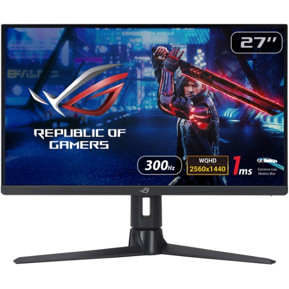 Asus ROG Strix XG27AQMR Gaming Monitor 27 inch 2K QHD (2560x1440) Fast IPS 300 Hz (above 144Hz) 1 ms GTG G-Sync compatible Variable Overdrive ELMB Sync DisplayHDR 600