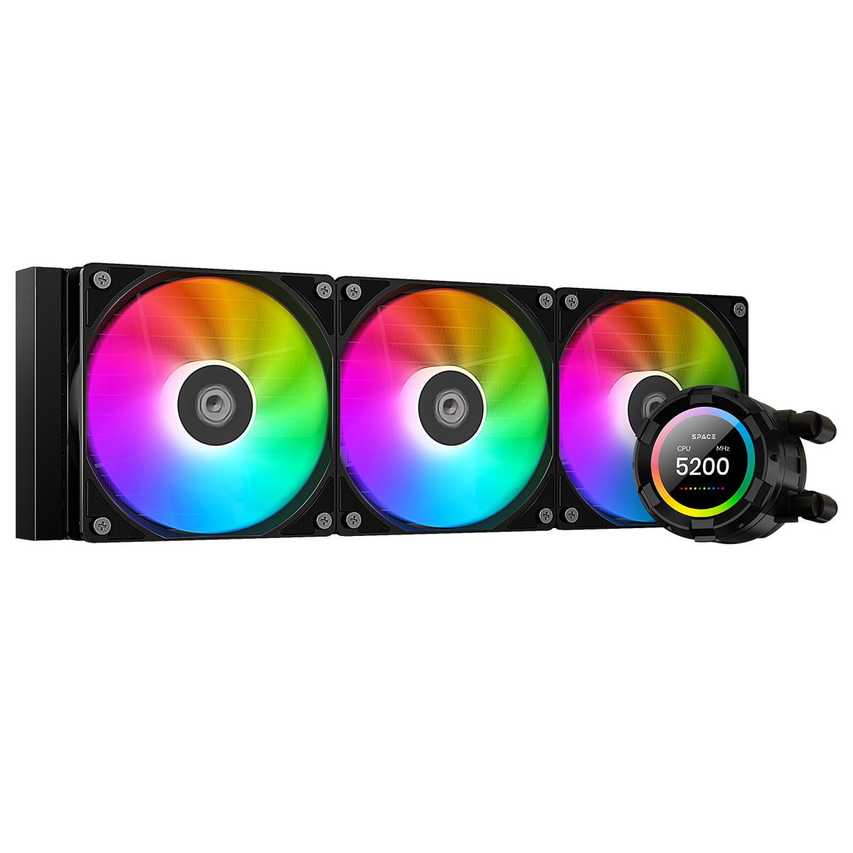 ID-COOLING SL360 XE LCD 360mm AIO CPU Cooler Black
