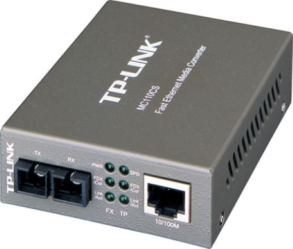TP-LINK MC110CS 10/100Mbps Single-Mode Media Converter