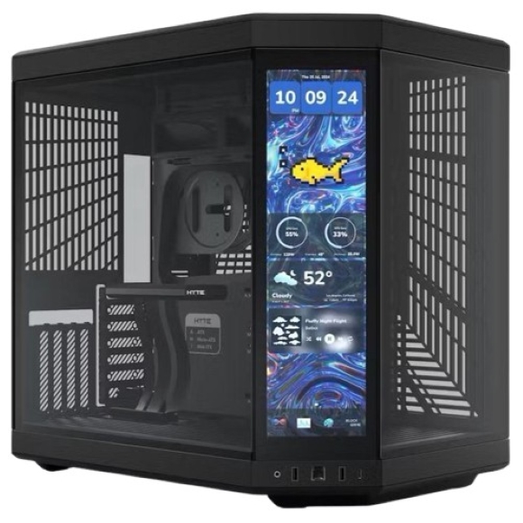 Hyte Y70 Touch Infinite Modern Aesthetic Mid-Tower ATX Gaming Case Black