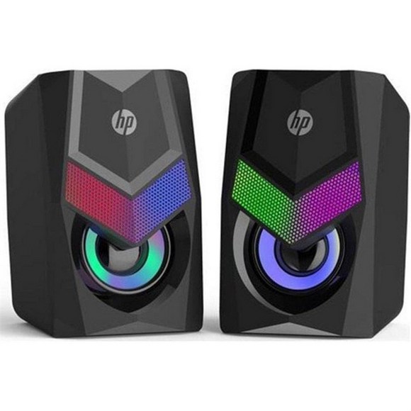 HP DHE-6000 2.0 Stereo Gaming Speaker, RGB Backlight, 3.5mm