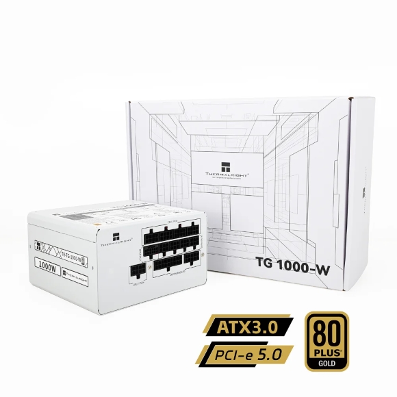 Thermalright ATX3.0 PCIE 5.0 1000W TG-1000-W GOLD Full MODULAR Power Supply