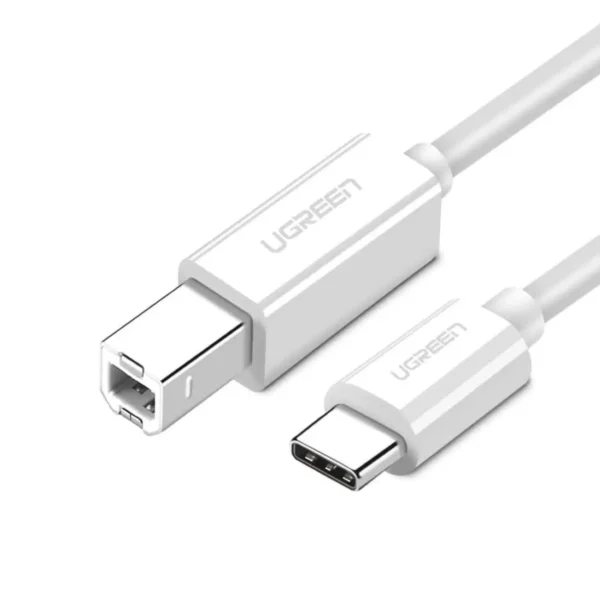 UGREEN 40417 USB-C to USB 2.0 Printer Cable (1.5 Meter) High-Speed 480 Mbps Data Transfer, Plug & Play, Gold-Plated Connector