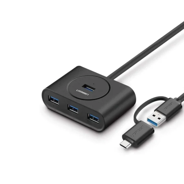 UGREEN 40850 USB 3.0 Hub with OTG (USB-C Plug)