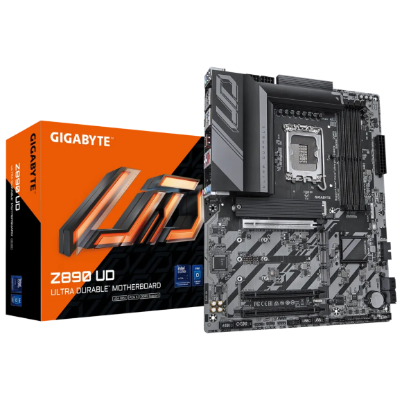 Gigabyte Z890 UD Intel LGA1851 AI Perfdrive, 4* DDR5 with XMP, PCIe Motherboard