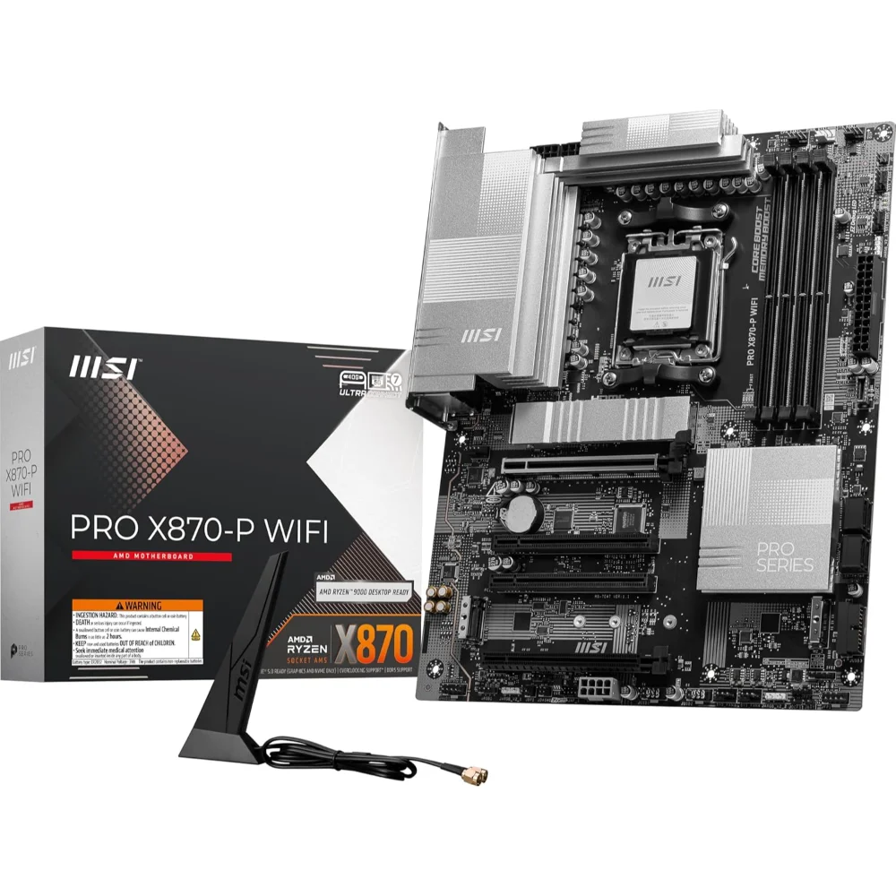 MSI PRO X870-P WIFI ATX AM5 AMD Wi-Fi 7,USB 4.0 Motherboard
