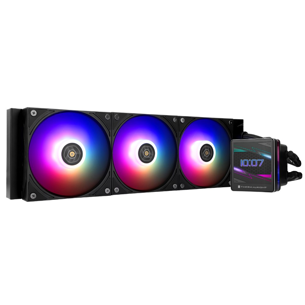 Thermalright Grand Vision 360 Black ARGB 360mm CPU AIO Liquid Cooler,IPS LCD Screen