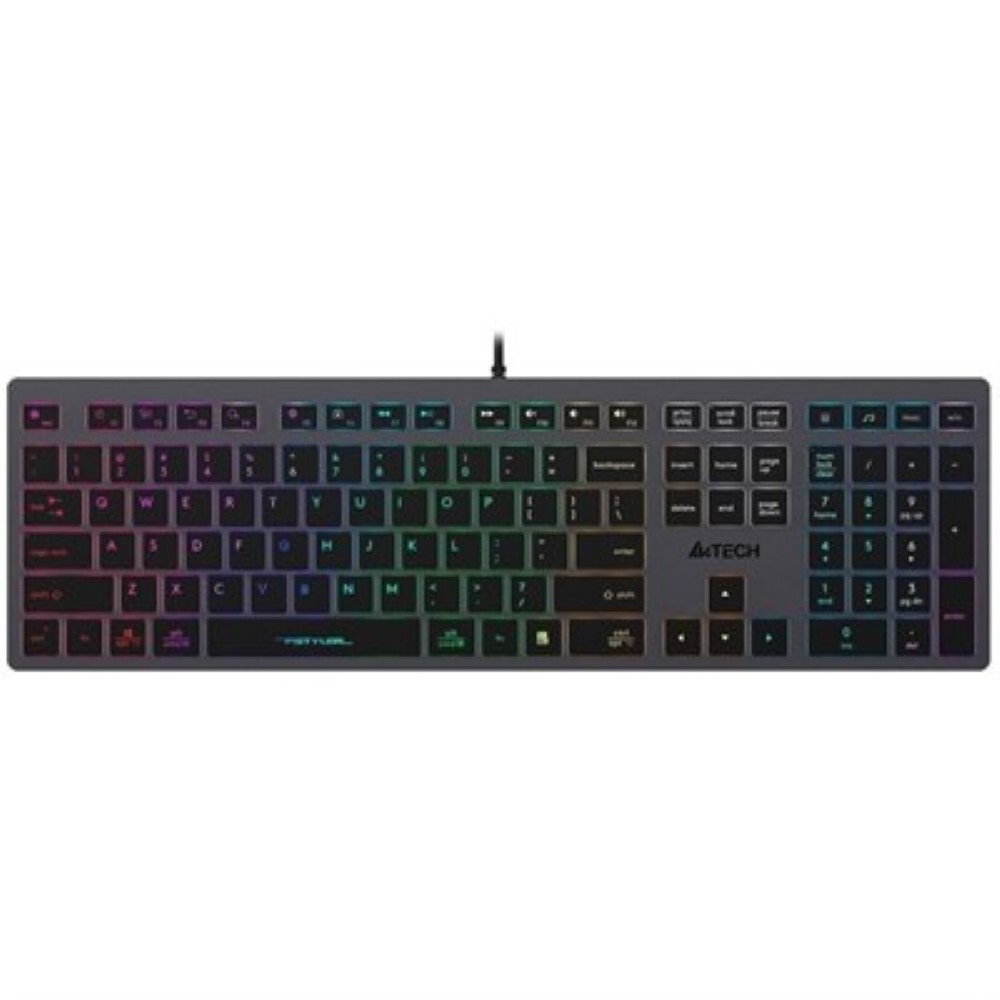 A4Tech FX60 Neon Backlit Fstyler Scissor Switch Keyboard - Black