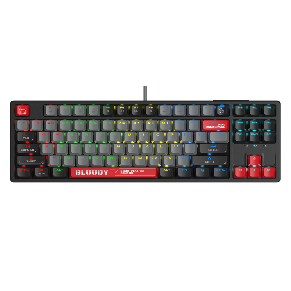 Bloody S87 Hot-Swappable BLMS Customize Mechanical Switch RGB Gaming Keyboard | Energy Red