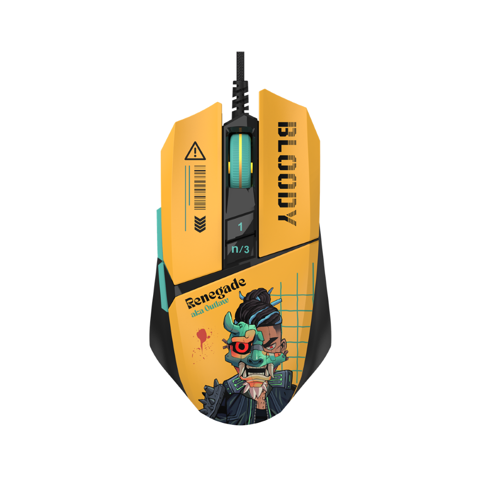 Bloody W63 Max Renegade RGB Gaming Mouse - Sunset