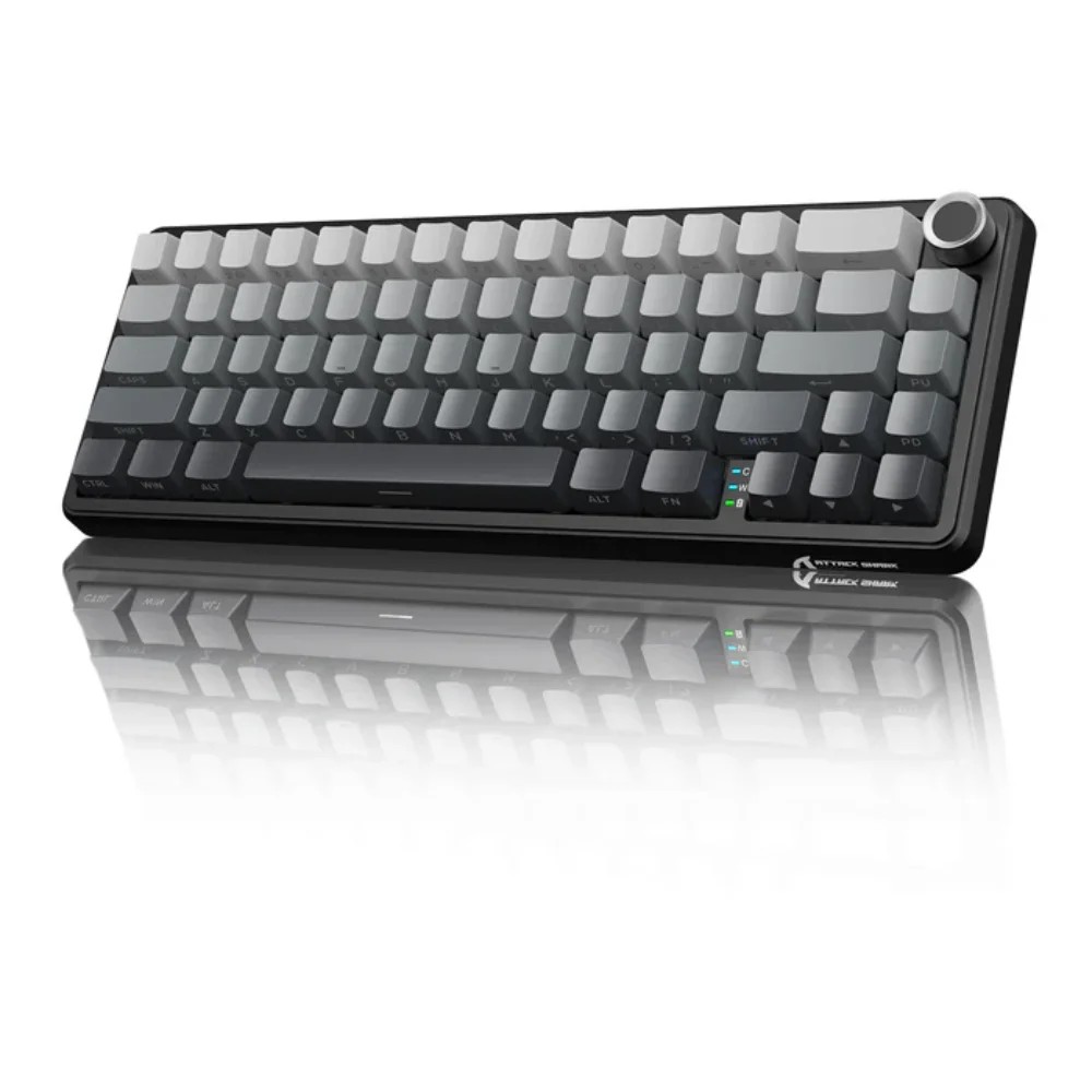 ATTACK SHARK X66 Wireless Gasket Mechanical Keyboard Strawberry Switch - Moonlight