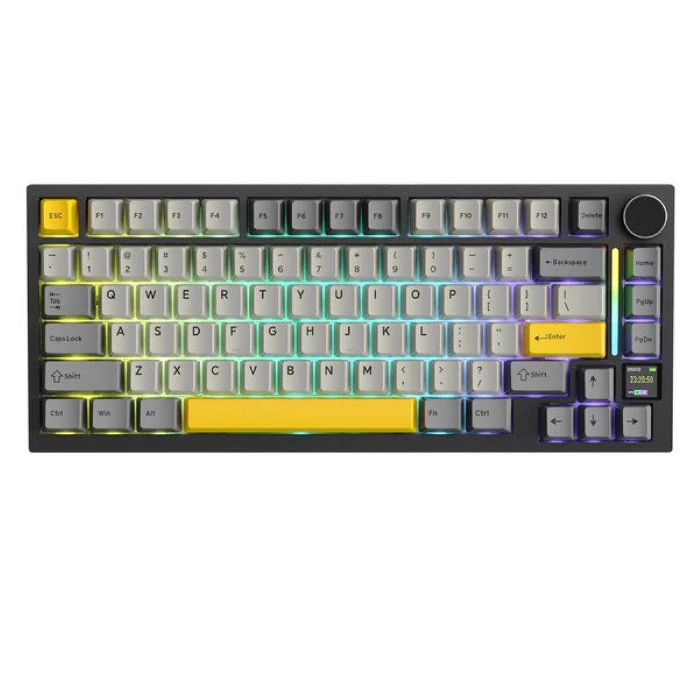 ATTACK SHARK X820 Ultra Tri-mode Gasket Mechanical Keyboard Star Black + Gift Switch