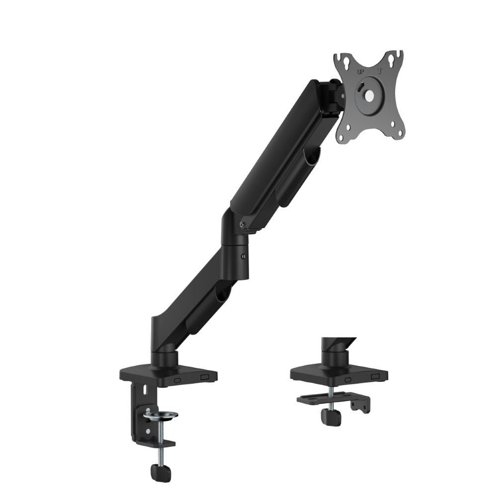 MXG EMA-12 Economical Mechanical Spring Monitor Arm - Black